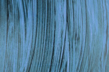 Colorful painting wooden texture as a background. Blue and black abstract horizontal image. Acrylic painting.