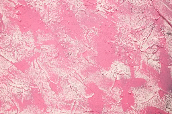 Konkrét Textúra Mint Háttér Rózsaszín Fehér Vízszintes Kép Színes Stukkó — Stock Fotó