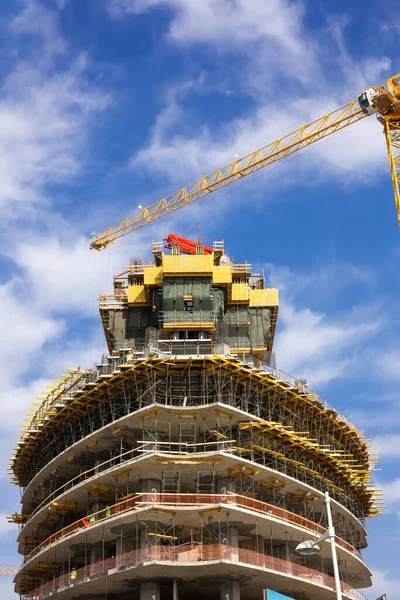 Construction Site Crane Limassol Cyprus — Stock Photo, Image