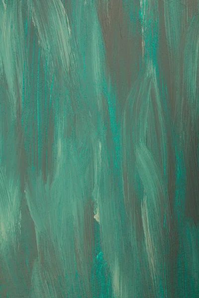 Colorful painting texture as a background. Green abstract vertical mage. Acrylic painting.