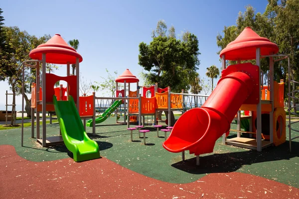 Детская Площадка Общественном Парке Лицензионные Стоковые Фото