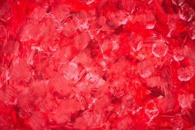 Arkaplan olarak renkli boya dokusu. Kırmızı ve beyaz soyut yatay resim.