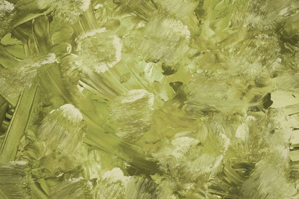 Цветная Текстура Живописи Фон Зеленое Белое Абстрактное Горизонтальное Изображение Акриловая — стоковое фото