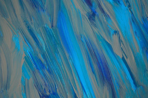 Πολύχρωμη Υφή Ζωγραφική Φόντο Μπλε Και Γκρι Αφηρημένη Οριζόντια Εικόνα — Φωτογραφία Αρχείου