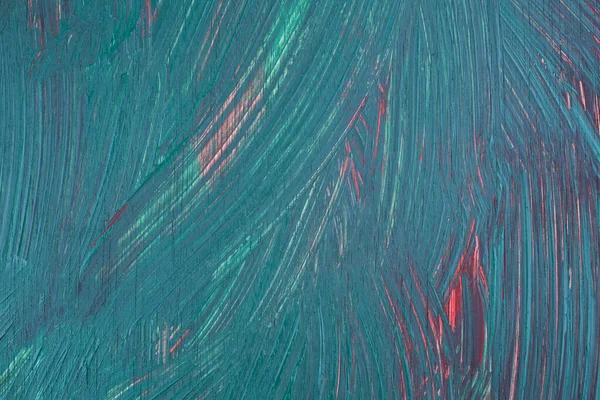 Πολύχρωμη Υφή Ζωγραφική Φόντο Πράσινο Μπλε Και Κόκκινο Αφηρημένο Οριζόντιο — Φωτογραφία Αρχείου