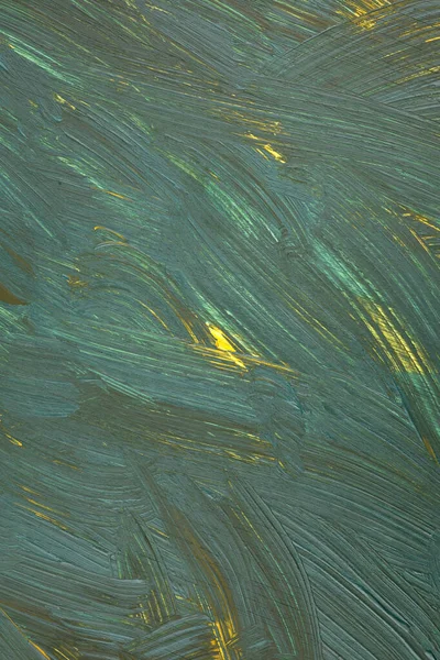 Цветная Текстура Живописи Фон Зеленый Желтый Абстрактный Вертикальный Маг Акриловая — стоковое фото