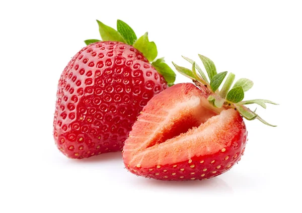 Erdbeere Mit Scheiben Großaufnahme — Stockfoto