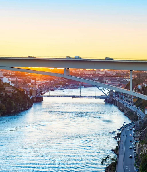Ponte Infante Dom Henrique Luis Híd Kilátás Nyílik Douro Folyó — Stock Fotó