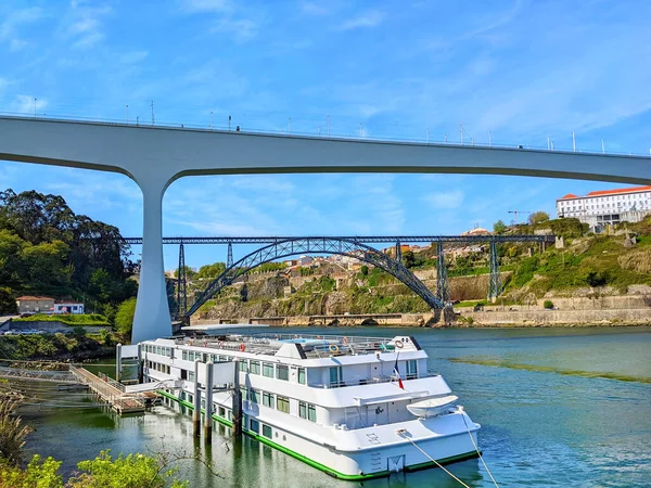 Cruise Touristic Boat Douro River Bright Sunny Day Sao Jose — Stock Photo, Image