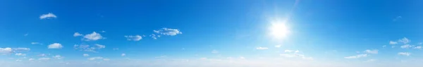 Panorama Cielo Blu Nuvole Bianche Nuvola Soffice Sullo Sfondo Del — Foto Stock