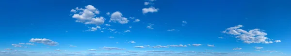 Panorama Ciel Bleu Nuages Blancs Nuage Gonflé Dans Ciel Bleu — Photo