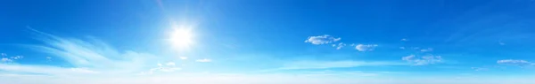 Panorama Blue Sky White Clouds Bfluffy Cloud Blue Sky Background — Stock Photo, Image