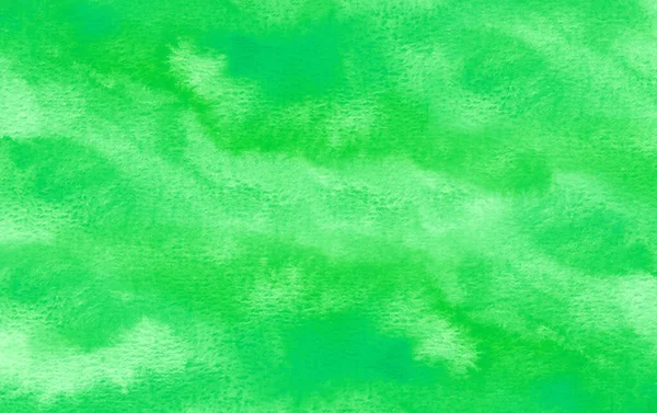 Fundo Aquarela Verde Abstrato Sobre Papel — Fotografia de Stock