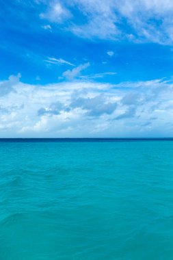  Plaj ve tropikal deniz. plaj manzarası 