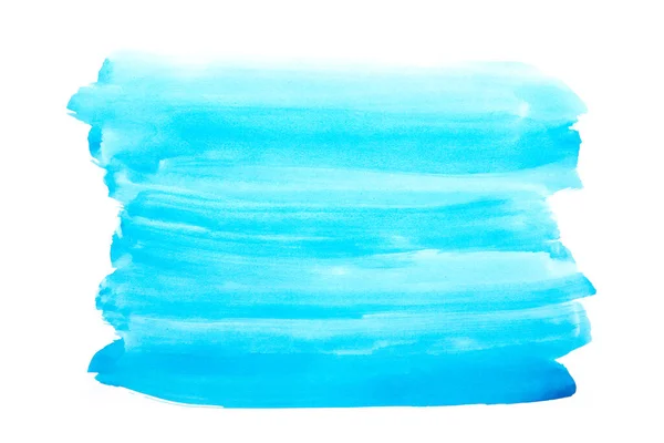 Absztrakt Kék Akvarell Háttér Fröccsenő Szín Papíron Kézzel Húzott — Stock Fotó