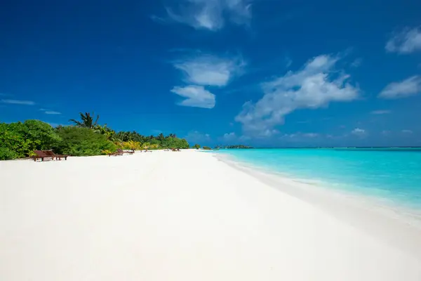 Pláž Tropické Moře Pláž Krajina — Stock fotografie