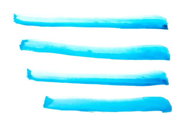 Υδατογραφία Μπλε Αφηρημένη Ζωγραφισμένα Πινελιές Μελάνι Που Χαρτί Ακουαρέλα — Φωτογραφία Αρχείου