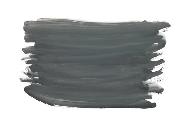 Fekete Akvarell Absztrakt Festett Tinta Stroke Beállítva Akvarell Papír — Stock Fotó