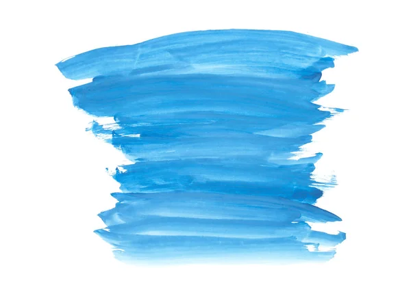 Akwarela Niebieski Abstrakcyjne Malowane Pociągnięcia Tuszem Zestaw Papierze Akwarelowym — Zdjęcie stockowe