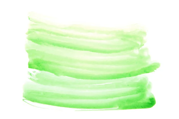Soyut Suluboya Boya Beyaz Arka Planda Izole Edilmiş Yeşil Suluboya — Stok fotoğraf