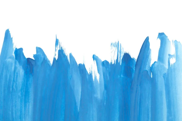 Acuarelă Albastru Abstract Pictate Accident Vascular Cerebral Cerneală Setat Hârtie — Fotografie, imagine de stoc