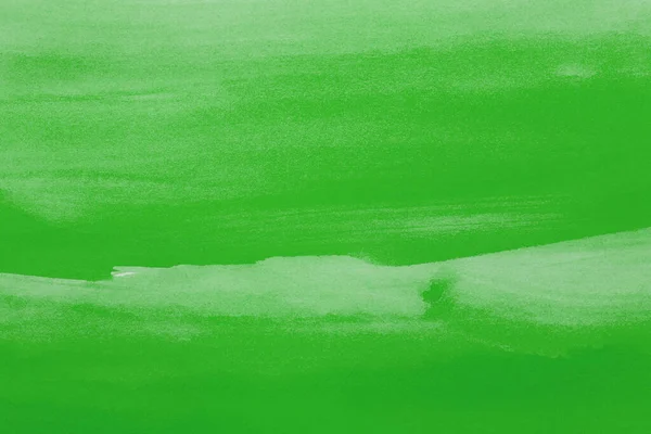 绿色水彩画背景 用画笔画的手 — 图库照片