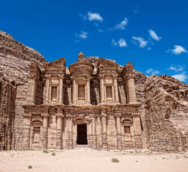 Antike Tempel Petra Jordanien — Stockfoto