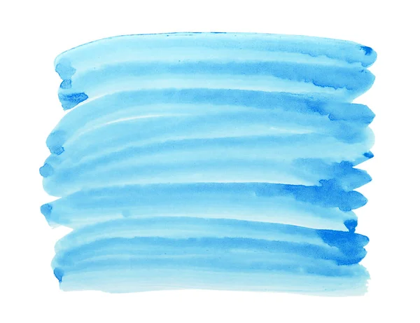 Υδατογραφία Μπλε Αφηρημένη Ζωγραφισμένα Πινελιές Μελάνι Που Χαρτί Ακουαρέλα — Φωτογραφία Αρχείου