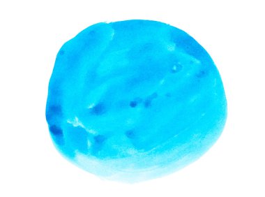 Soyut mavi suluboya arka plan. Kağıda sıçrayan renk. El çizimi