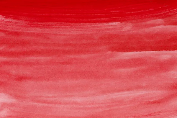 Aquarelle Rouge Abstraite Sur Fond — Photo
