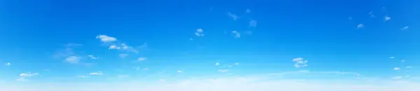 Panorama Ciel Bleu Nuages Blancs Nuage Gonflé Dans Ciel Bleu — Photo