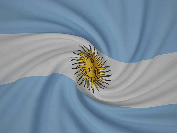Витік Аргентинського Прапора Ілюстрація — стокове фото