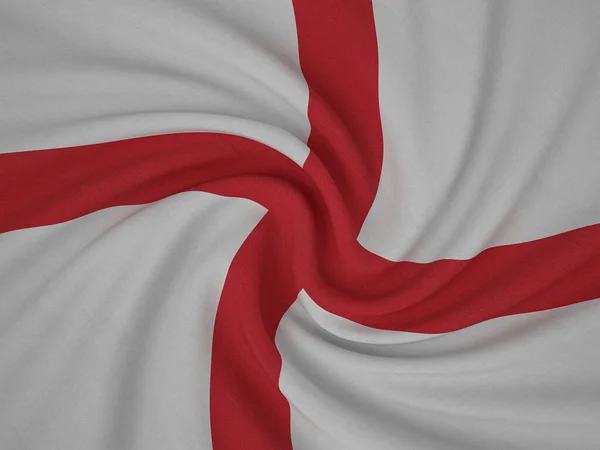 Verdrehter Stoff England Flagge Hintergrund Illustration — Stockfoto