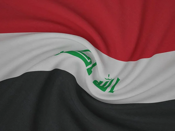 Tejido Retorcido Fondo Bandera Irak Ilustración — Foto de Stock