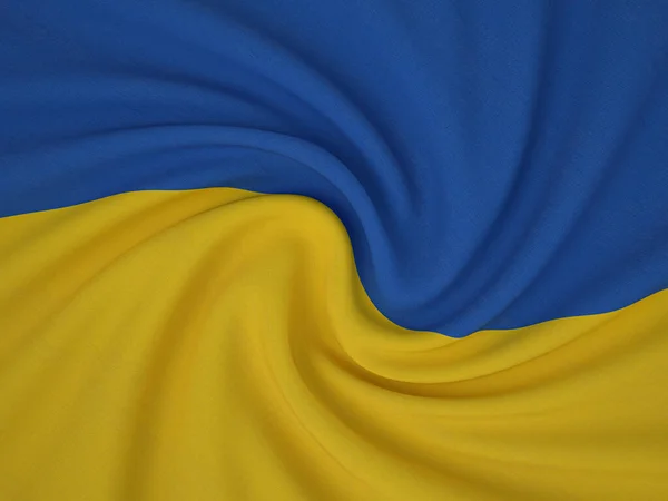 Tessuto Ritorto Ucraina Sfondo Bandiera Illustrazione — Foto Stock