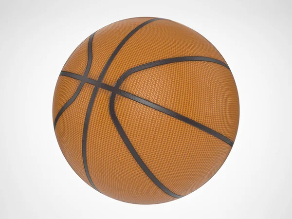 Basketballball Auf Weißem Hintergrund Illustration — Stockfoto