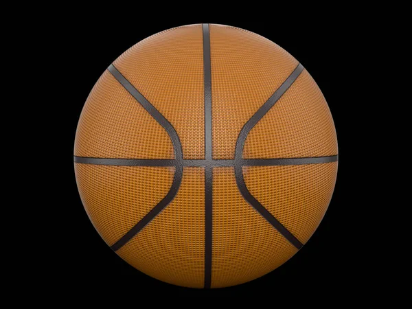 Basket Boll Svart Bakgrund Illustration — Stockfoto