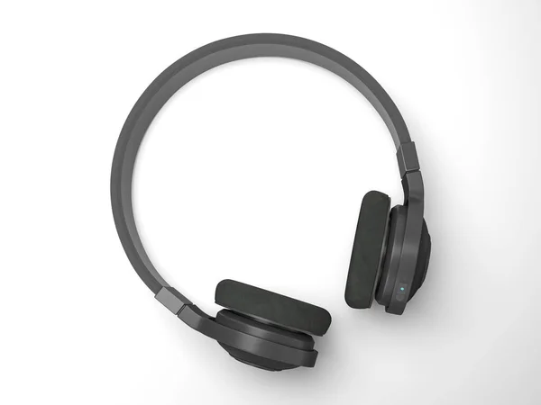 Headphones White Background Illustration — Stock Photo, Image