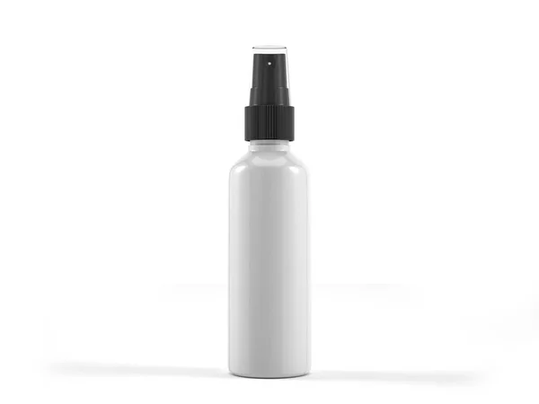 Bottiglia Spray Fondo Bianco Illustrazione — Foto Stock