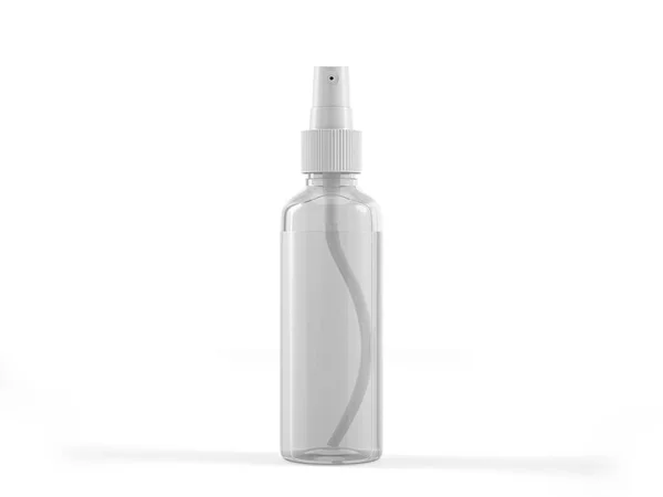 Bottiglia Spray Fondo Bianco Illustrazione — Foto Stock