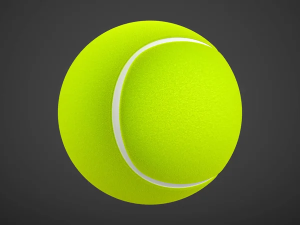 Balle Tennis Sur Fond Noir Illustration — Photo