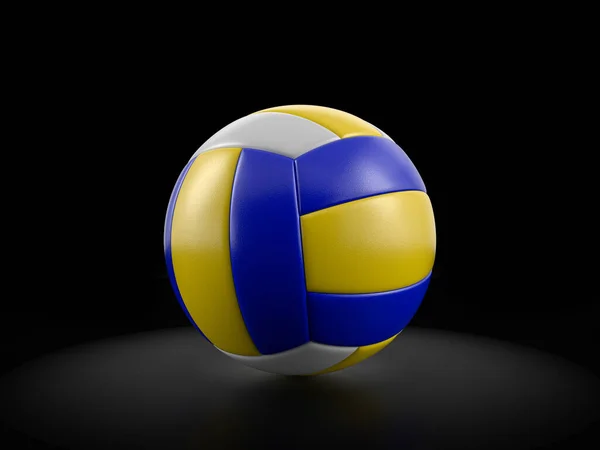 Волейбольный Мяч Черном Фоне Иллюстрация — стоковое фото