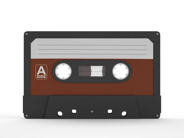 Cassette Tape White Background Illustration — Stock Photo, Image