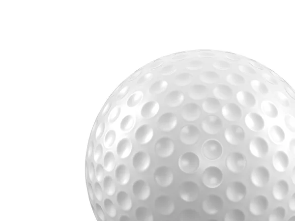 在白色背景上的高尔夫球场球 — 图库照片