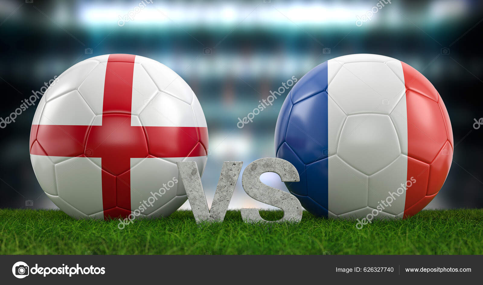 Qatar 2022 Copa Mundo Futebol Quartos Final Inglaterra França Ilustração  fotos, imagens de © julydfg #626327740