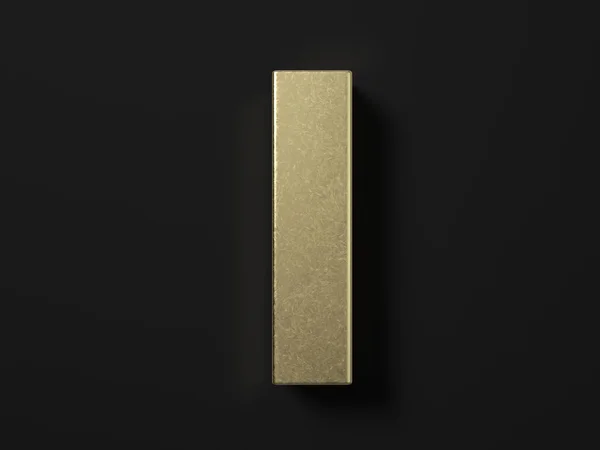 Gold Letter Black Background Illustration — Stock Photo, Image