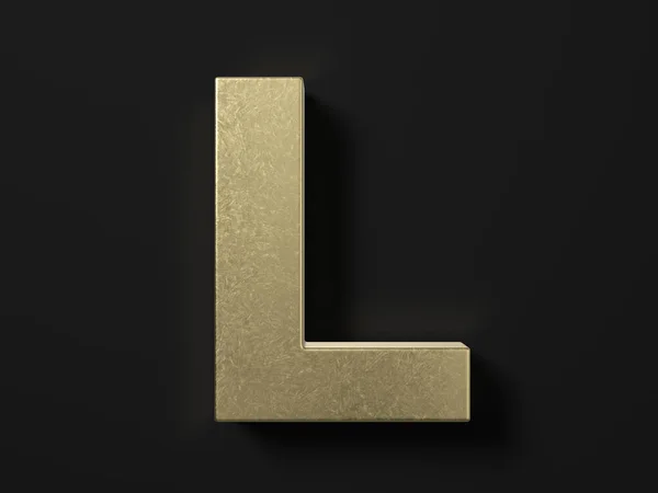 Gold Letter Black Background Illustration — Stok fotoğraf