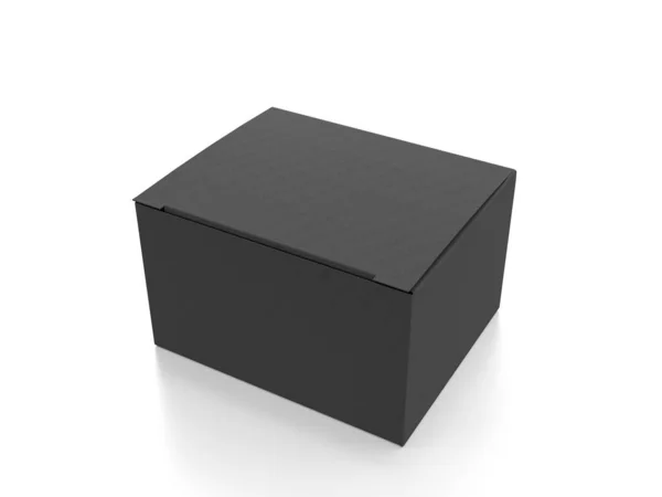 Packaging Box White Background Illustration — Foto Stock