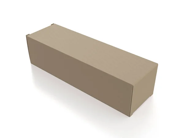 Packaging Box White Background Illustration —  Fotos de Stock