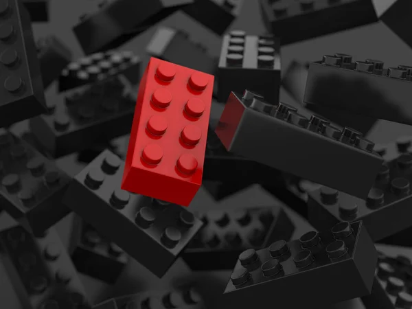 Oyuncak Blokların Oluşturduğu Bir Arka Plan Illüstrasyon — Stok fotoğraf